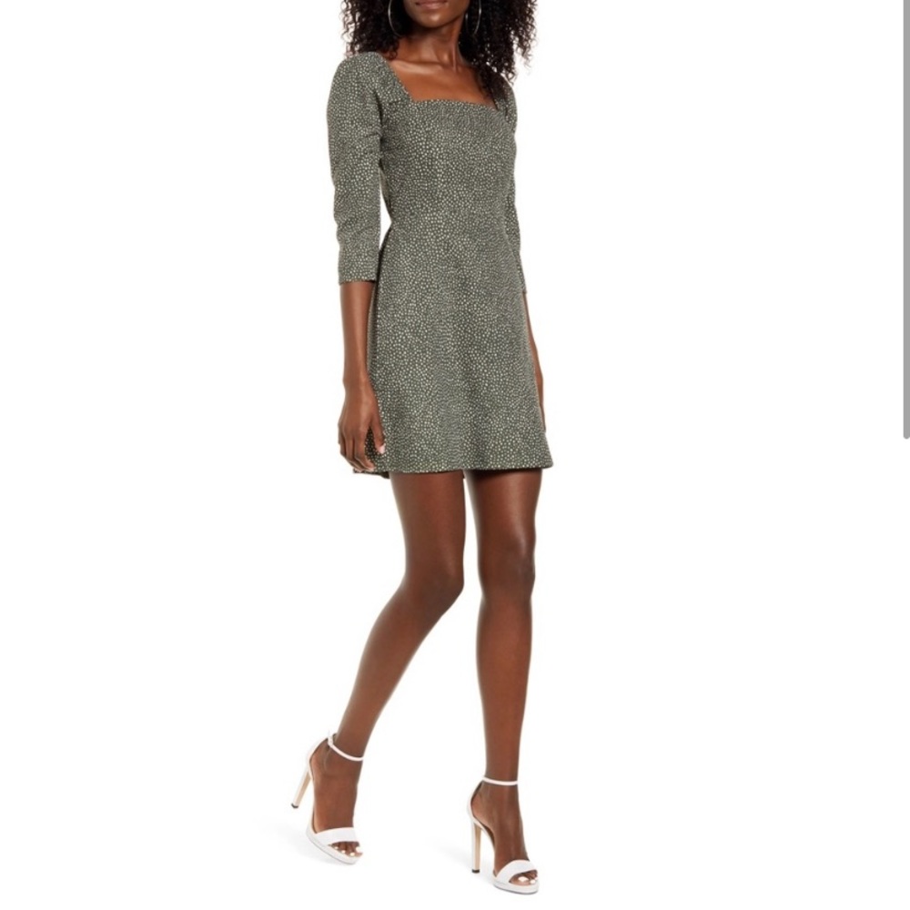 Keith square neck minidress size Medium